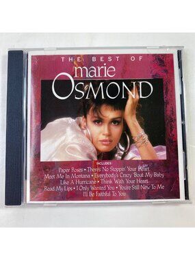 The Best Of Marie Osmond 1990 CD Paper Roses Classic Curb Records Country Pop